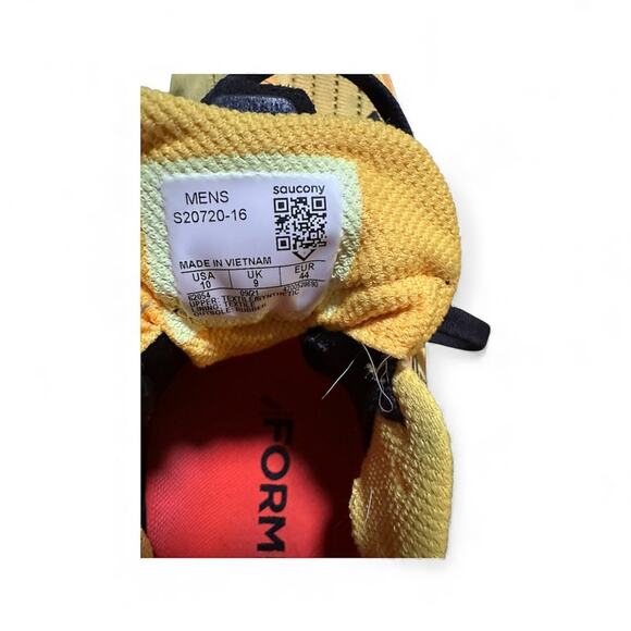 Mens Size 10 Saucony Tempus in Vizigold-Vizired Tennis Shoes - Picture 7 of 7